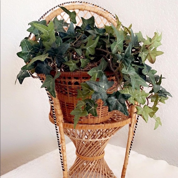 Vintage Wicker Mini Peacock Chair - Picture 9 of 9